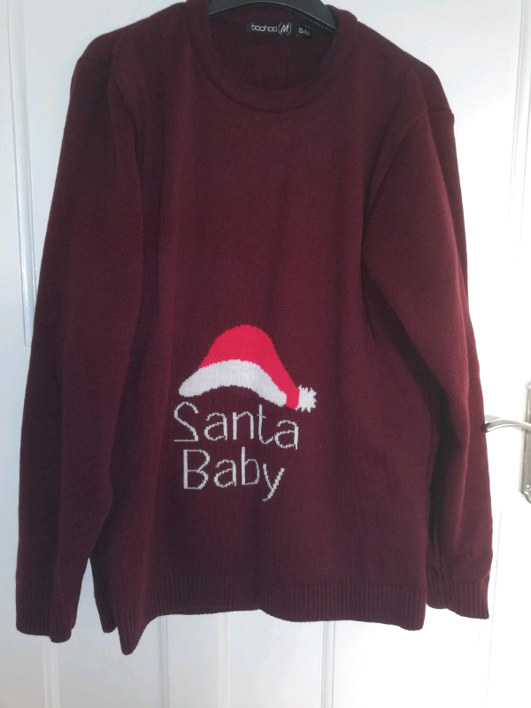 boohoo santa baby jumper